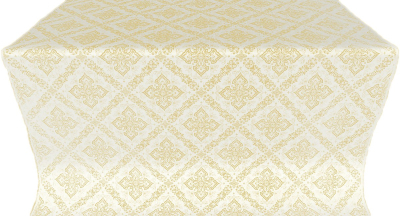 Simeonov silk (rayon brocade) (white/gold) 1.0 m