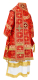 Bishop vestments - Custodian rayon brocade S3 (red-gold), Standard design, back