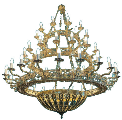 Three-level church khoros - Louga (54 lights)