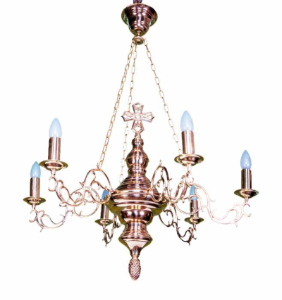 Single-level church chandelier - LR6007D (6 lights)