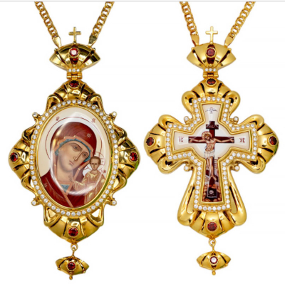 Jewelry Bishop panagia-cross set - A2395