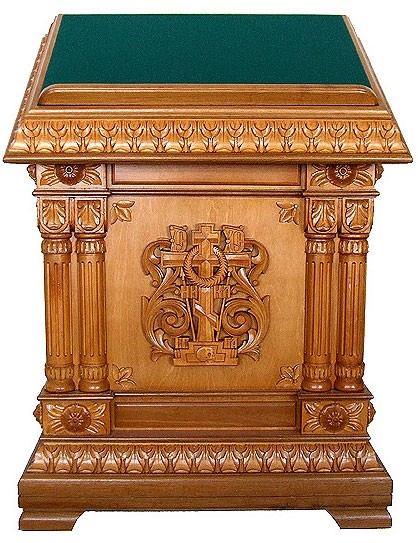 Orthodox Church furniture - Carved Church furniture: Lectern (double) - 18