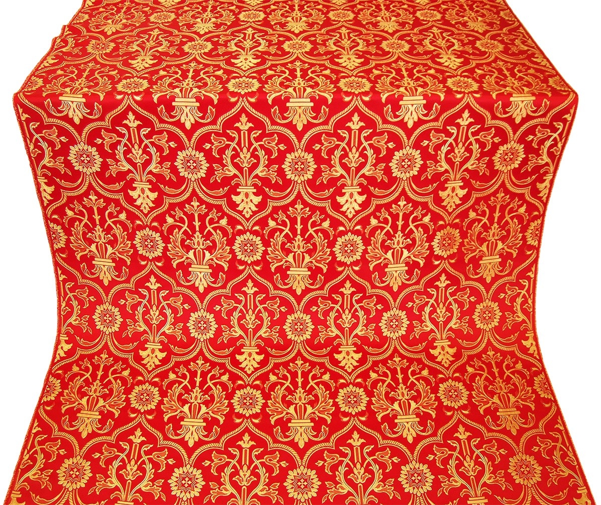 Aurora Red/ Silver/ Gold JV-1648/9 Silk Brocade