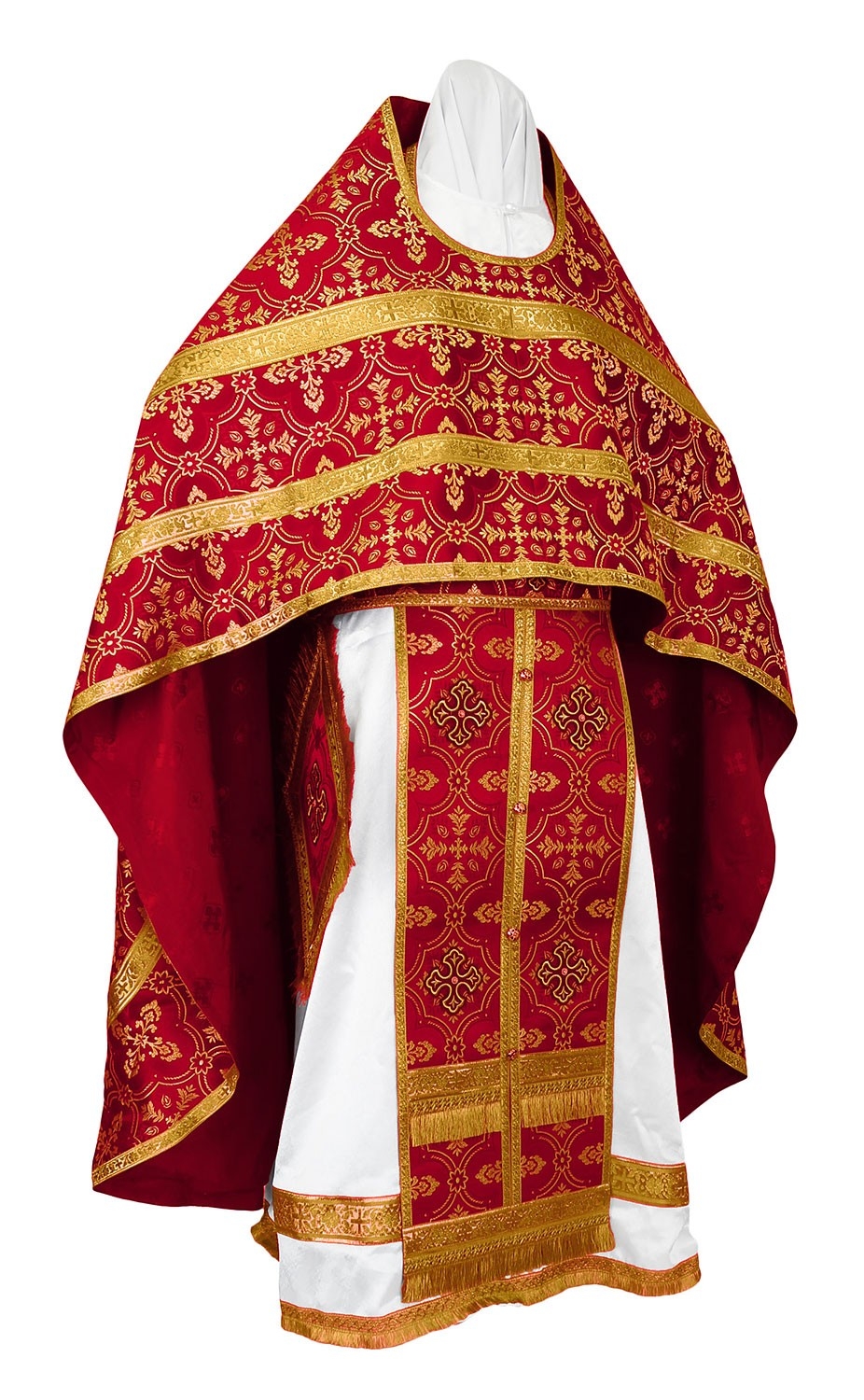 Russian Priest vestments rayon brocade S2 (claretgold) Istok