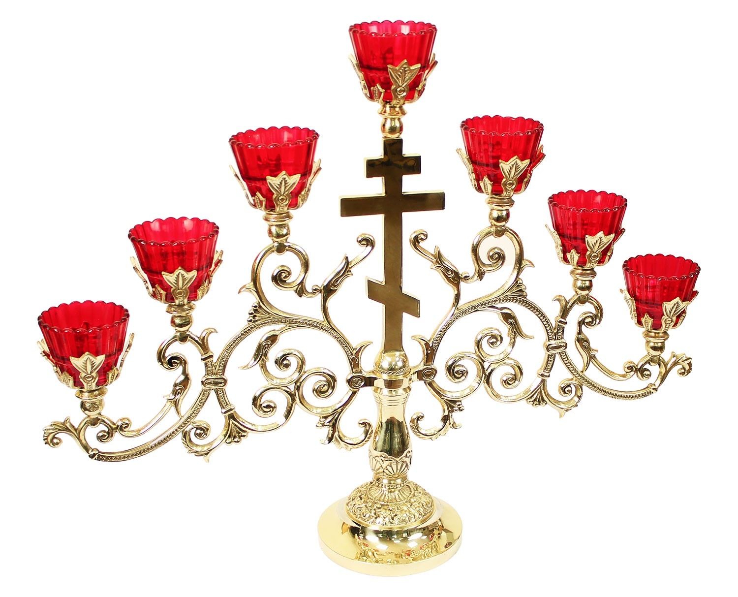Seven Branch Candle Stands and Altar Candelabra of Church