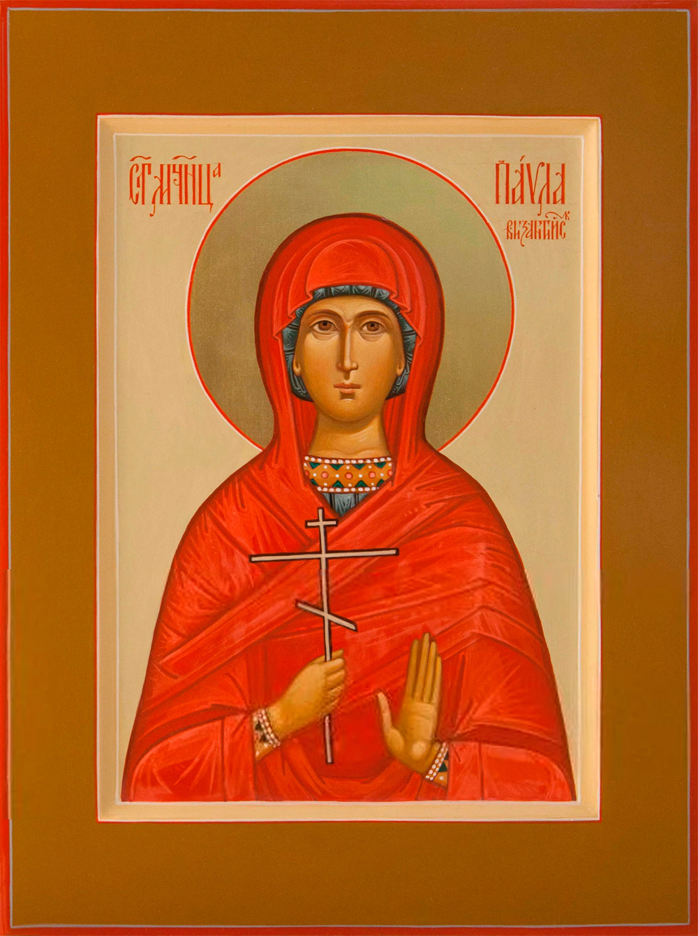 Icon Holy Martyr Paula the Byzantine O Istok Church Supplies Corp.